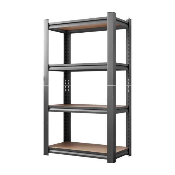 4 Layer Storage Rack, Adjustable Height Shelf, Suitable For Kitchen, Garage - Black
