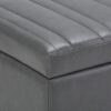 Darcy - Storage Ottoman Bench - Stone Gray - Image 6