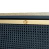 3 Door Metal Shoe Rack, Freestanding Modern Shoe Storage Cabinet With Metal Rattan, Particle Board For Entryway - Blue Gray - Image 17