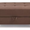 Chic Contemporary Ottoman - Chocolate - Image 2