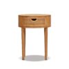 Cabana - Round Cane Storage Side Table - Natural Brown Oak - Image 14