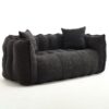 Cozy Beanbag Chair With High Resilience Foam Core For 2 - Black - Image 20