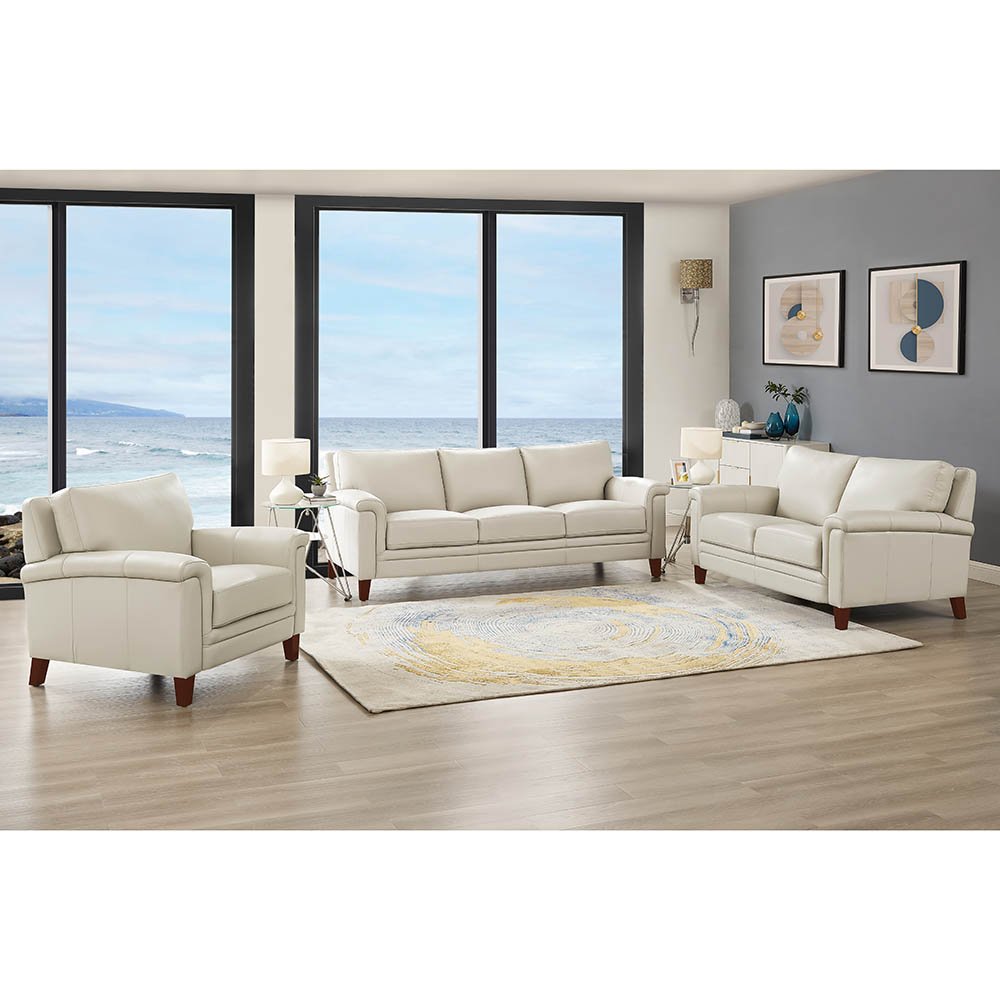 Westcott - Leather Chair - Beige - Image 5