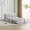 Latina - Indoor Foldbable Bean Bag Lounge Chair - Light Gray - Image 4