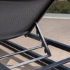 Chaise Lounge With 5 Reclining Positions, Outdoor Patio Lounge Chairs - Black / Gray - Image 12