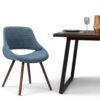 Malden - Bentwood Dining Chair With Wood Back - Denim Blue - Image 9