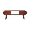 Circular TV Unit - Chestnut - Image 19