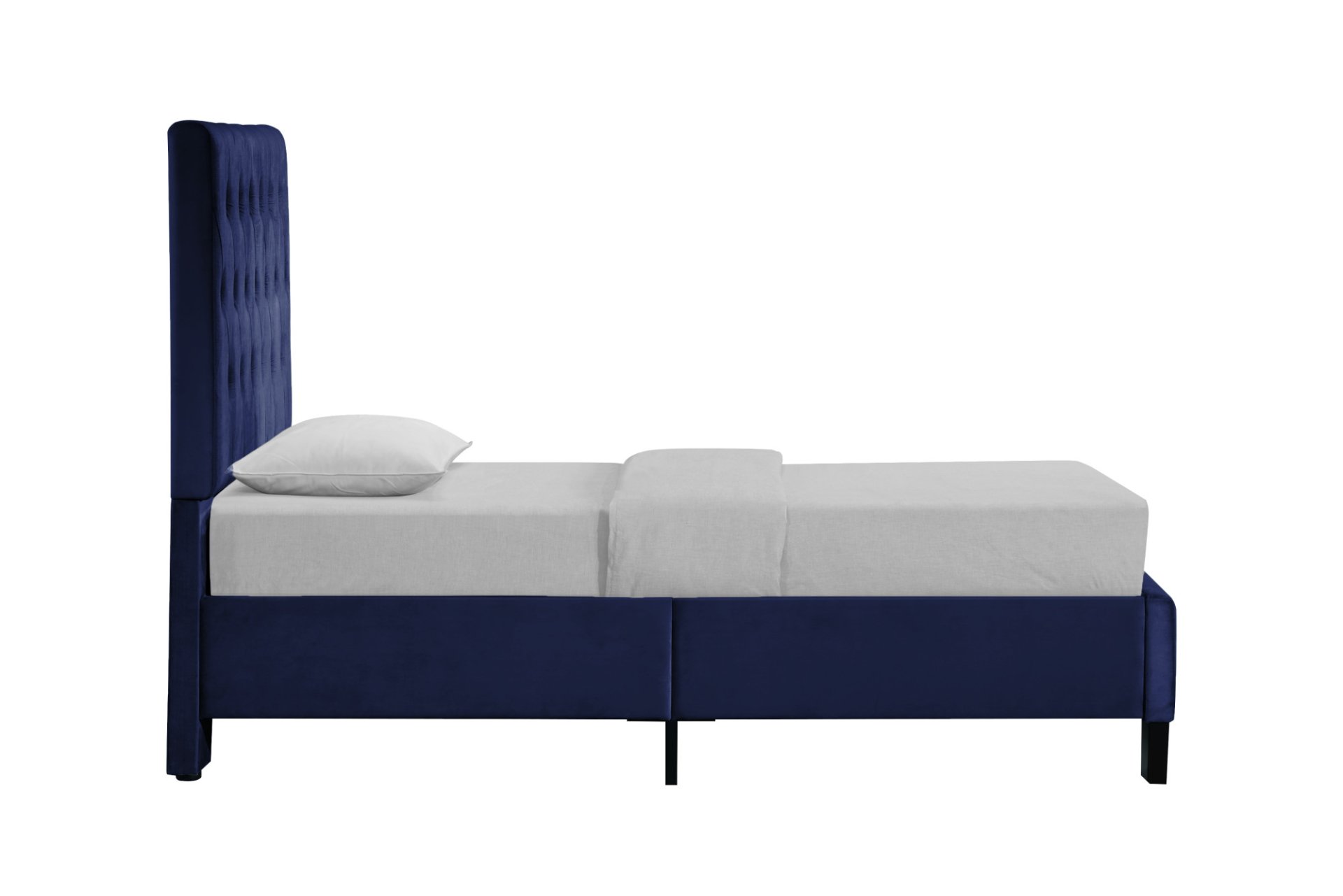 Luma - Twin Upholstered Bed - Blue - Image 3
