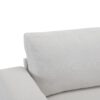 Modern Square Arm Sofa With Soft Fabric Upholstery, Deep Cushions, Sturdy Wooden Legs - White - Image 15