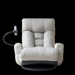 Adjustable Head And Waist Game Chair, Lounge Chair 360 Degree Rotatable - Gray