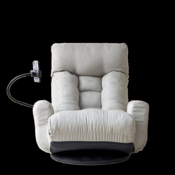 Adjustable Head And Waist Game Chair, Lounge Chair 360 Degree Rotatable - Gray
