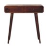 Curved Hallway Table - Chestnut - Image 12