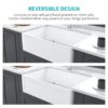 Sink 30" Apron Front Reversible Single Bowl Kitchen Sink & Grid And Strainer - White - Image 8