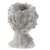 Cement Bust Wall Planter Indoor Outdoor Home Garden Decor, 8 - Gray - Image 5