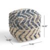 Alina - Wool And Cotton Pouf - Natural - Image 3