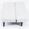 Versatile Corduroy Sofa Bed With Frame - Beige - Image 12
