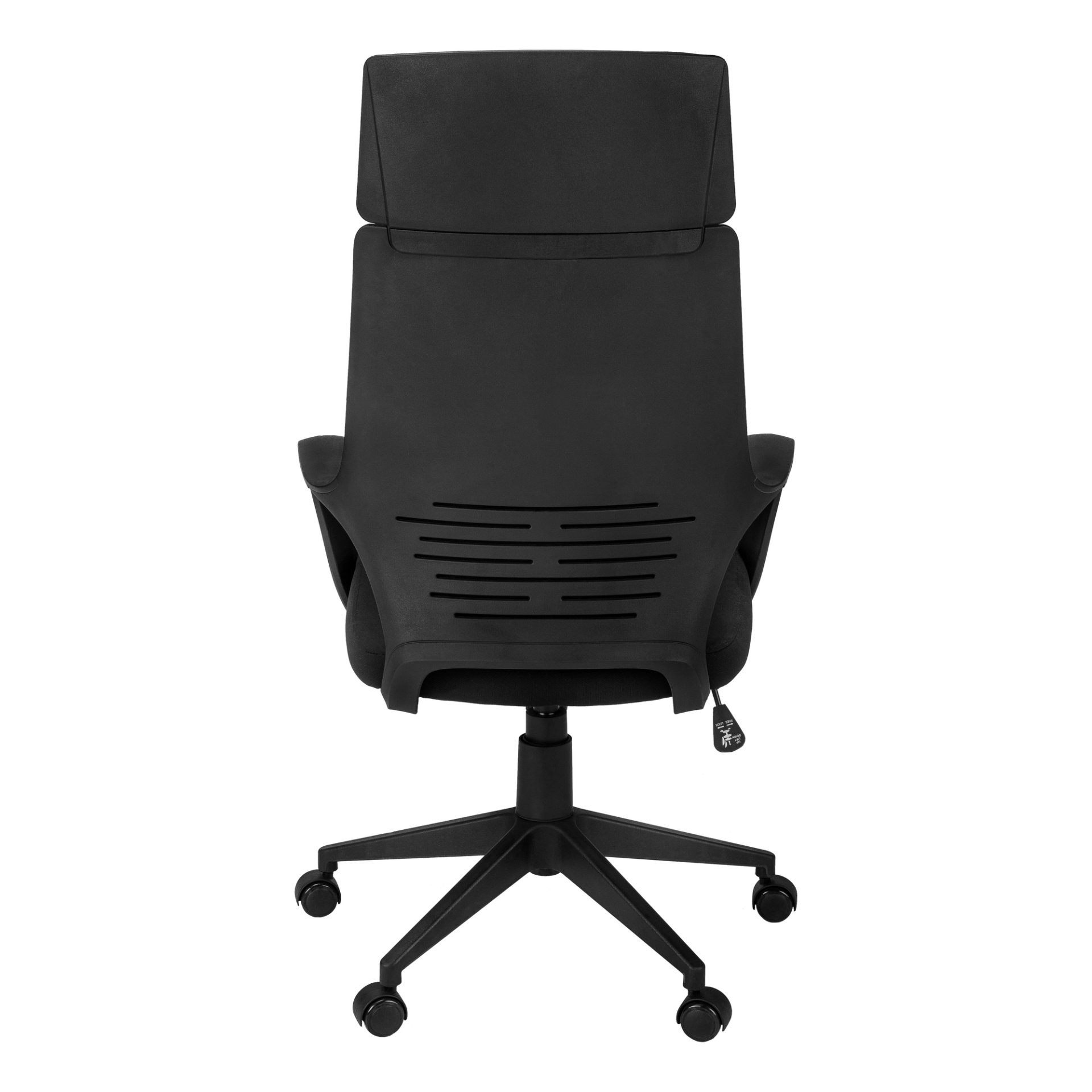 Office Chair, Adjustable Height, Swivel, Ergonomic, Armrests - Black - Image 8