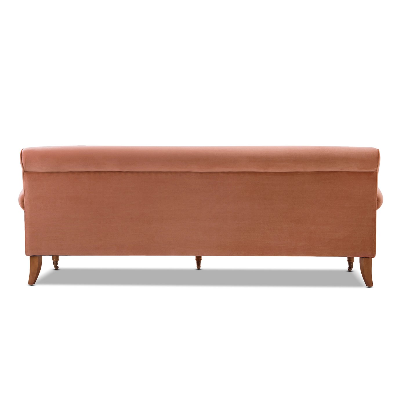 Alana Lawson - Three Cushion Tightback Sofa - Peach Orange - Image 6