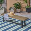 Cloud - Outdoor Bench With Frame And Slat Panel Design - Sandblast Gray / Black - Image 2