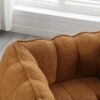 Soft Bean Bag Chair With High Resilient Foam (Chips) - Khaki / Yellow - Image 13