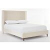 Peyton - King Bed Upholstered With High Headboard, Traditional Hand Buttoned Tufting - Ivory Velvet - Image 12