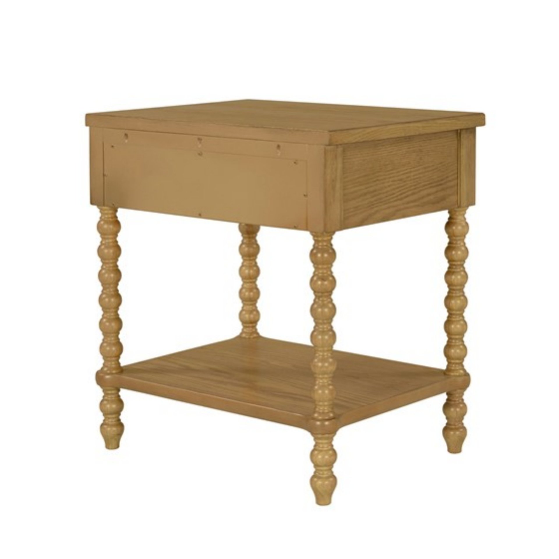 Traditional Nightstand With 2 Drawers - Natural - Image 7
