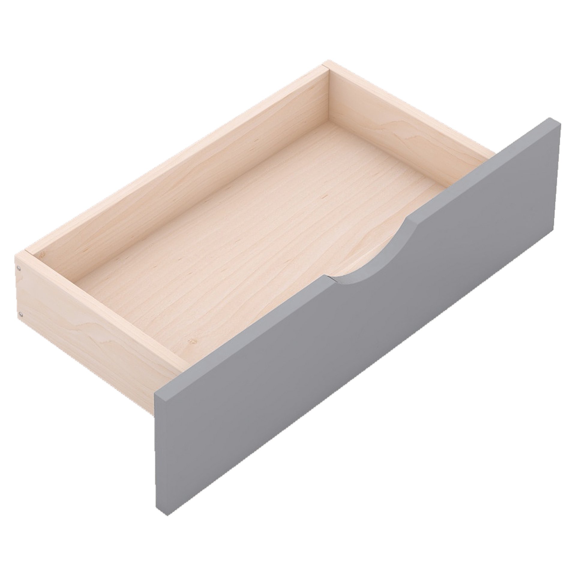 Twin Size LED Platform Bed With Trundle With Storage Headboard With Drawers - Gray - Image 14