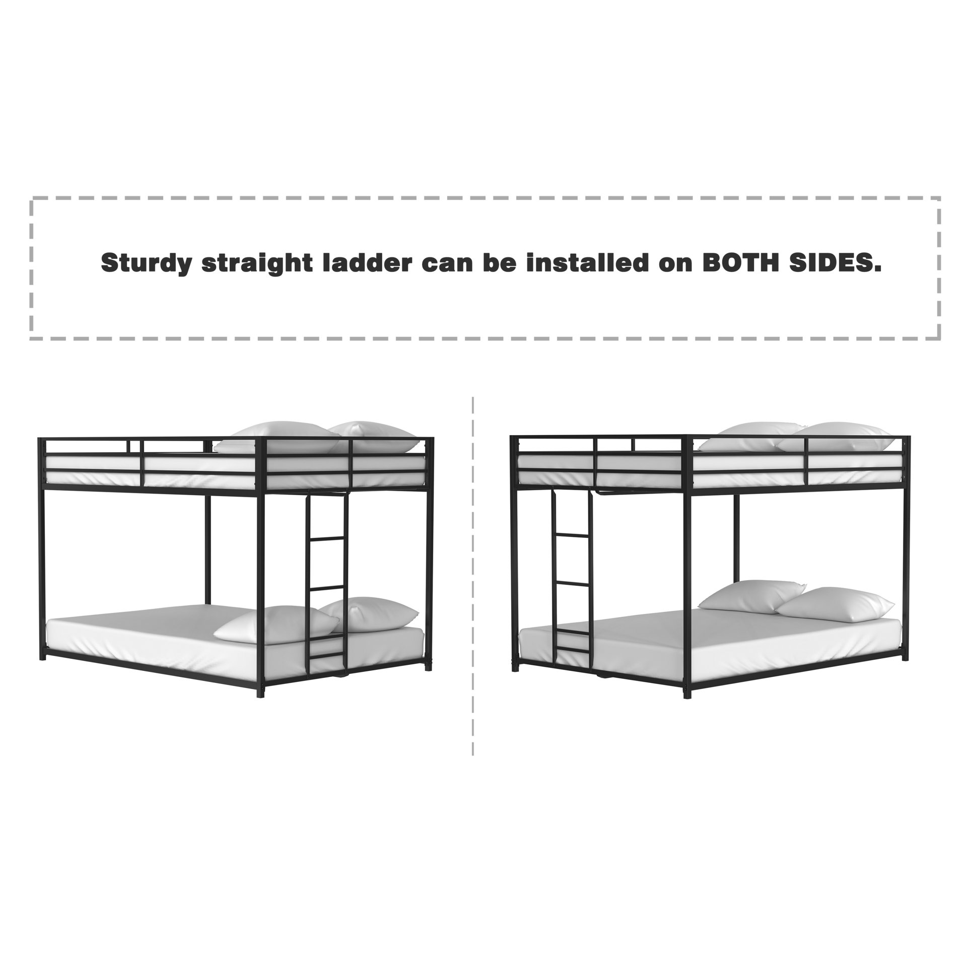 Adam - Full Over Full Bunk Bed - Black - Image 9