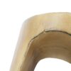 Mgo Hollow Side Table With Wood - Like Texture - Natural - Image 12