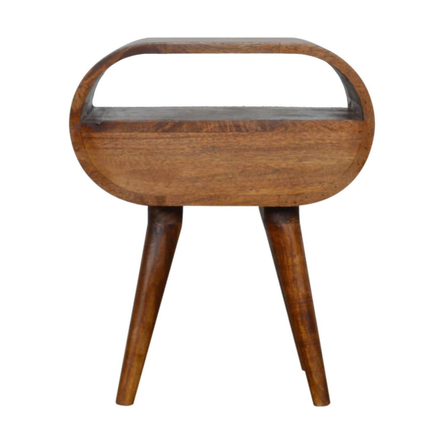 Circular Open Bedside Table - Chestnut - Image 22