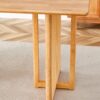 Style Dining Table With Imitation Rattan Texture For Dining Room Living Room Office - Wood - Image 9