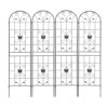 2 Pack Garden Metal Trellis Rustproof Trellis For Climbing Plants Outdoor Flower Support - Black - Image 13