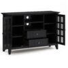 Acadian - Tall TV Media Stand - Black - Image 6