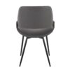 Fabrico - Mid-Century Modern Dining Chair (Set of 2) - Black / Gray - Image 5