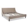 Aspen - King Vertical Tufted Headboard Platform Bed Set - Mink Beige - Image 6