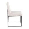 Fuji - Contemporary High Back Dining Chair (Set of 2) - Black / Beige - Image 3