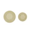 Modern Round Metal Hollow Side Table Set With Openwork Design - Gold - Image 7