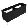 Minimalist Freestanding Bathroom Vanity Cabinet With Soft Close Doors - Dark Oak - Image 4