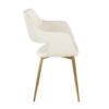 Margarite - Contemporary Dining / Chair (Set of 2) - Gold / Cream - Image 3