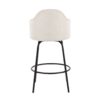 Ahoy - Contemporary Fixed Height Counter Stool (Set of 2) - Black / Cream - Image 5