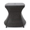 Berkeley - Chaise Lounge Side Table Outdoor Polyethylene Wicker - Brown Multi - Image 9