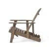 Malibu - Rustic Style Reclining Adirondack Chair With Footrest - Gray - Image 11