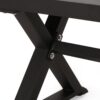 Outdoor Dining Bench - Antique Matte Black - Image 9