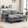 Convertible Combination Sofa, Sofa U Shaped, Sofa With Footstools With Storage - Gray Sofa For Living Room, Living Room 2 Seater Combination Sofa Gray - Gray - Image 4