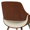 Malden - Bentwood Dining Chair With Wood Back - Natural / Dark Bown - Image 6