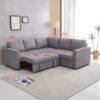 Sectional Sofa Bed - Beige - Image 11