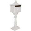 Cast Aluminum Mail Box, Postal Box, Mailbox - White - Image 9