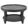 Round 2 Tiered Side Tabel, End Tabel For Lving Room Bedroom Entryway - Black - Image 3
