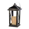 Menifee - Lantern With Led Candle (Set of 2) - Antique Black - Image 6
