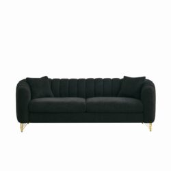 Tufted Oversized Sofa For Living Spaces - Black
